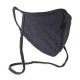 [5 Pcs] Black Washable Comfortable Cotton Masks with Filter Pocket, Made in the USA