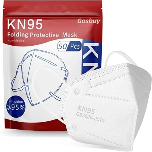 White KN95 Masks, in FDA CDC List, Filter Efficiency≥95% 5 Layers Face Masks