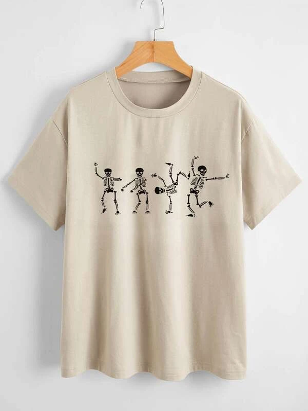 Light Khaki T-shirt 【On sale now】One size