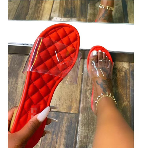 Transparent Simple Sandals Slippers
