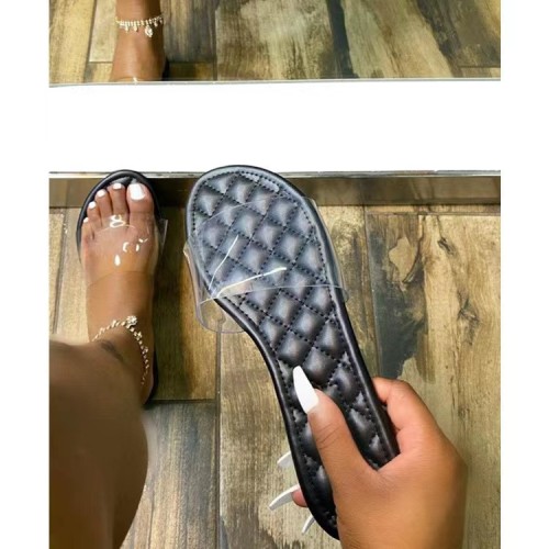 Transparent Simple Sandals Slippers