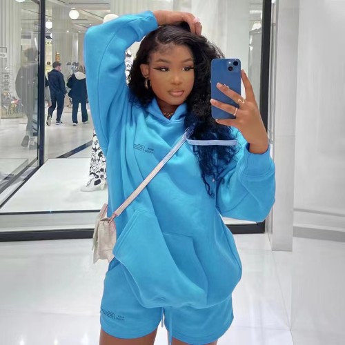 Winter Thick Hoodie Set Tracksuit