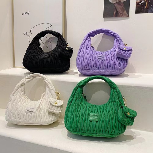 Trendy Fuffle Handbag Luxury Sling Shoulder Purse 
