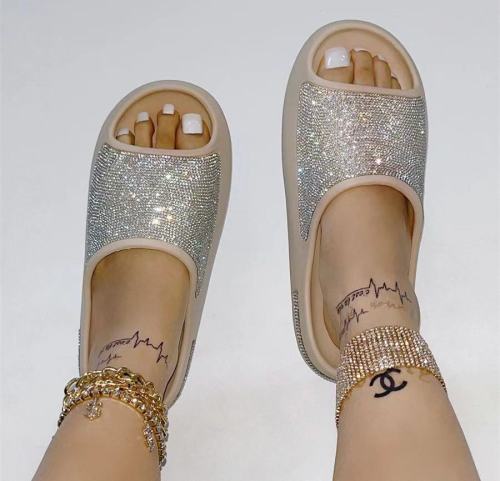 Rhinestone Bling Sandals Outdoor Slippers