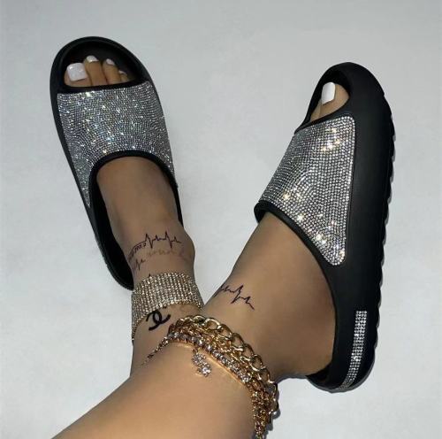 Rhinestone Bling Sandals Outdoor Slippers