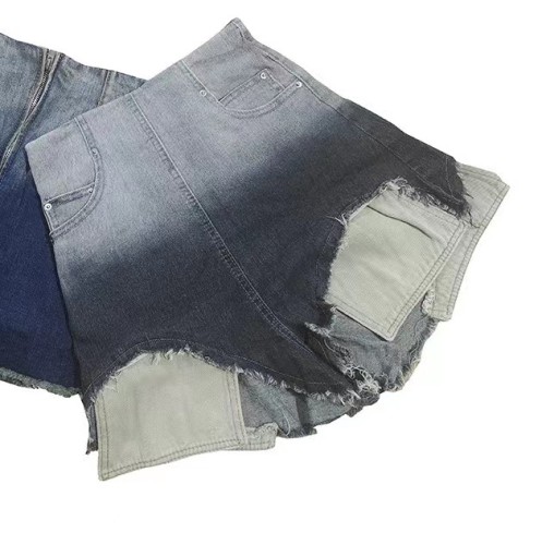 New Gradient Denim Pocket Shorts Low Stretch