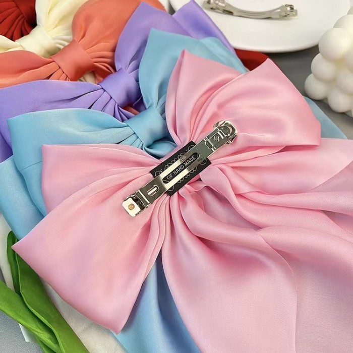Hot Selling Cute Silky Ribbon Hairpin