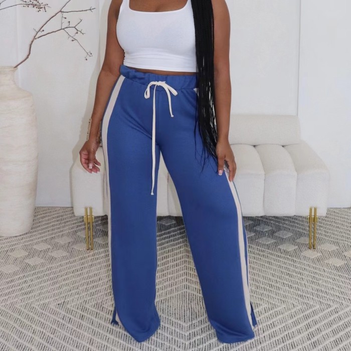 Wide baggy trousers, women flare pants, women casual trousers