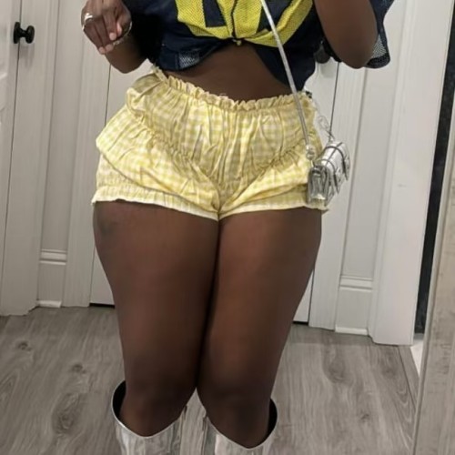 Hot Sale Cute Plaid Bubble Shorts