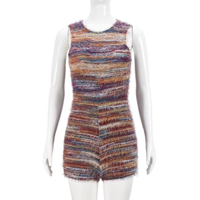 Knit Colour Sleeveless Bodysuit