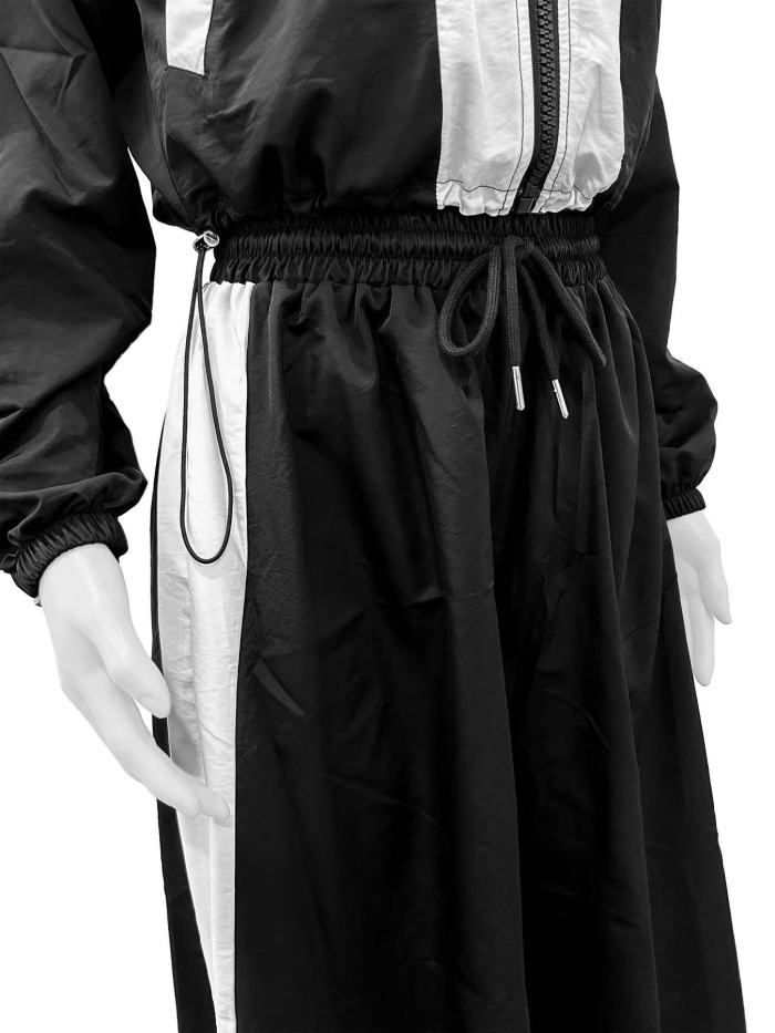 Two Piece Wide Flare Tracksuit Jogging Set