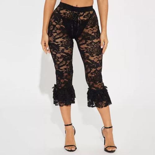 Sexy Lace Mesh Half Pants 