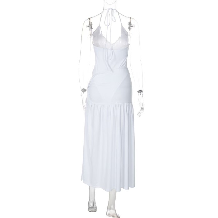 White Maxi Skirt And Top Co Ord Set