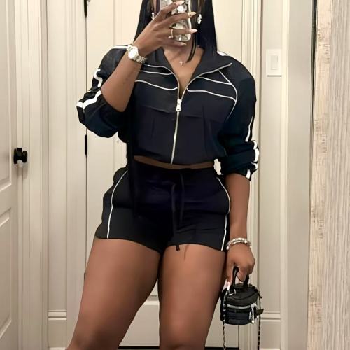 Matching Sweatsuit 2 Piece Shorts Set 