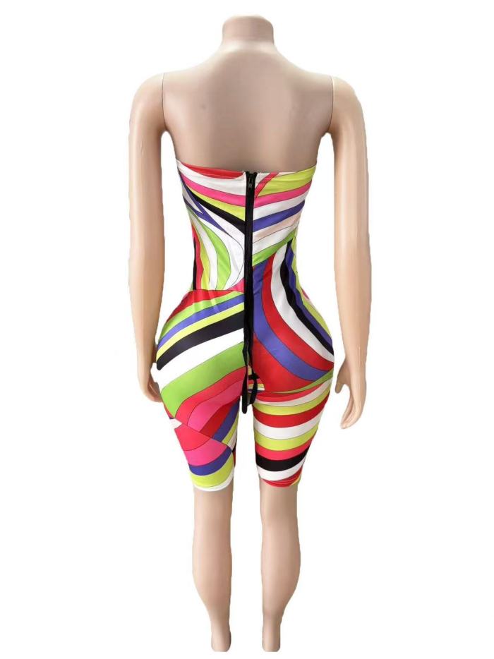 Multicolor Floral Sleeveless Jumpsuit 