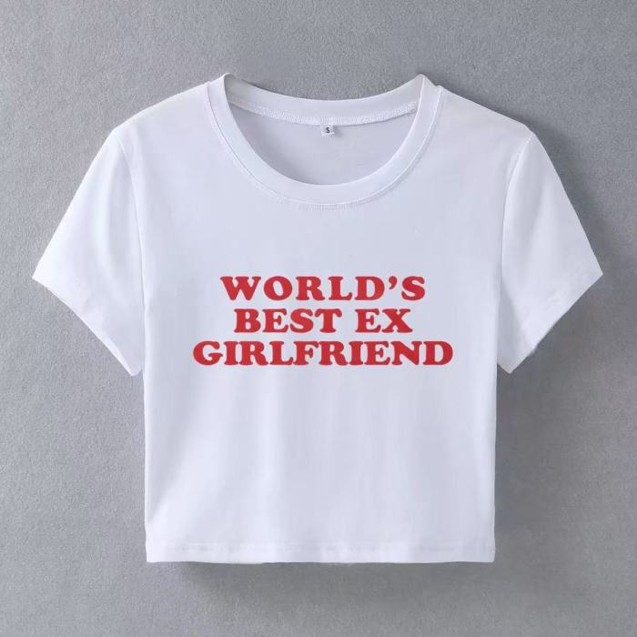 Graphic Crop Top Tee Shirt