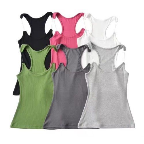 Transparent Straps Vest Top High Stretch