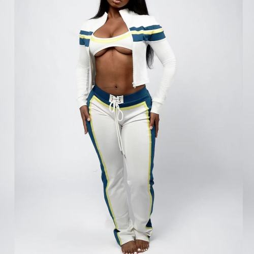 3 Piece Jacket And Pants Casual Set 