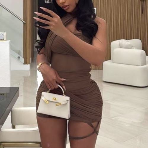 Sexy Mesh Bodycon Mini Dress