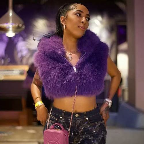 Fuzzy Crop Hoodie Fluffy Jacket