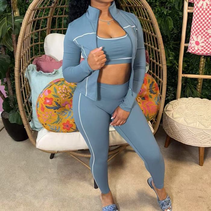New Fall Tracksuit 3 Piece Matching Set 