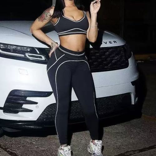 2 Piece Tank Top Yoga Pants Set