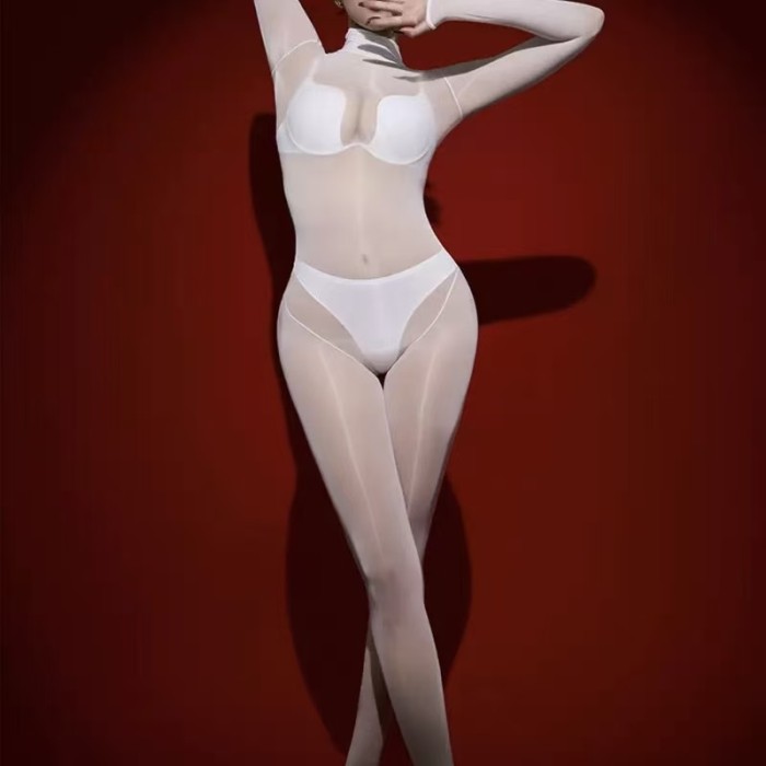 Seamless Glossy Body Legging Bodysuit