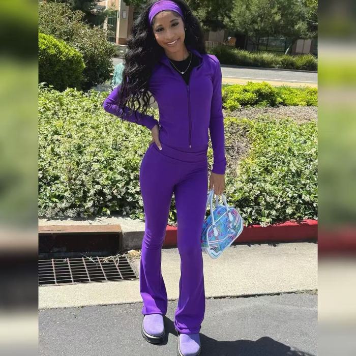Thick 2 Piece Tracksuit Set With Headband