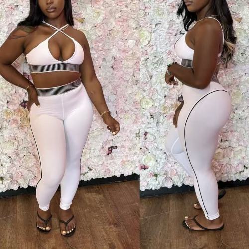 2 Piece Bra Top Yoga Pants Set