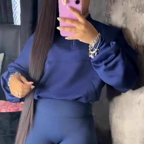 Thick Long Sleeve Yoga Crop Top