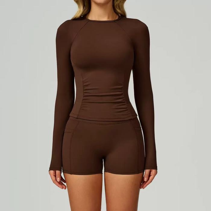 3 Piece Crop Vest Jacket Yoga Pants Set