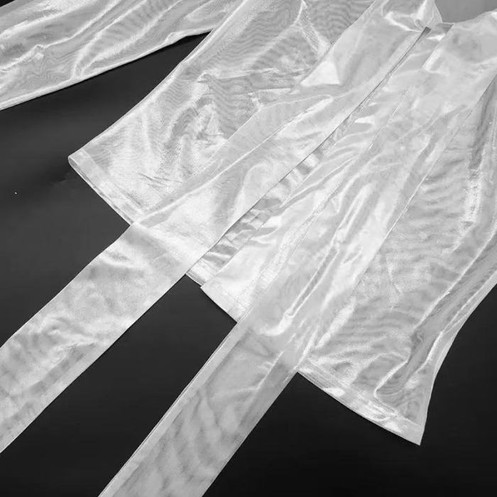 See Through Top 2 Piece Cropped Pants Set