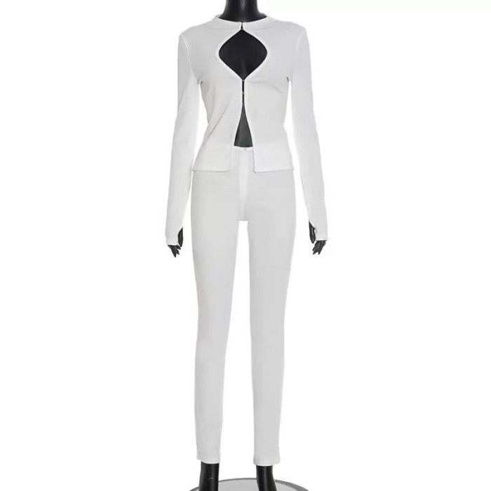 Long Sleeve 2 Piece Pants Casual Set 
