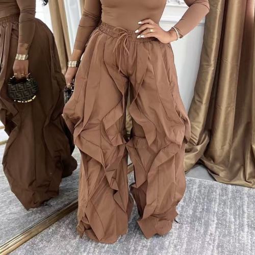 Falbala Wide Leg Straight Pants