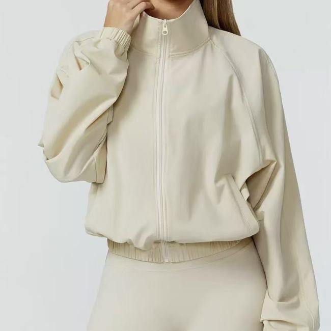 Quick Drying Yoga Crop Jacket 