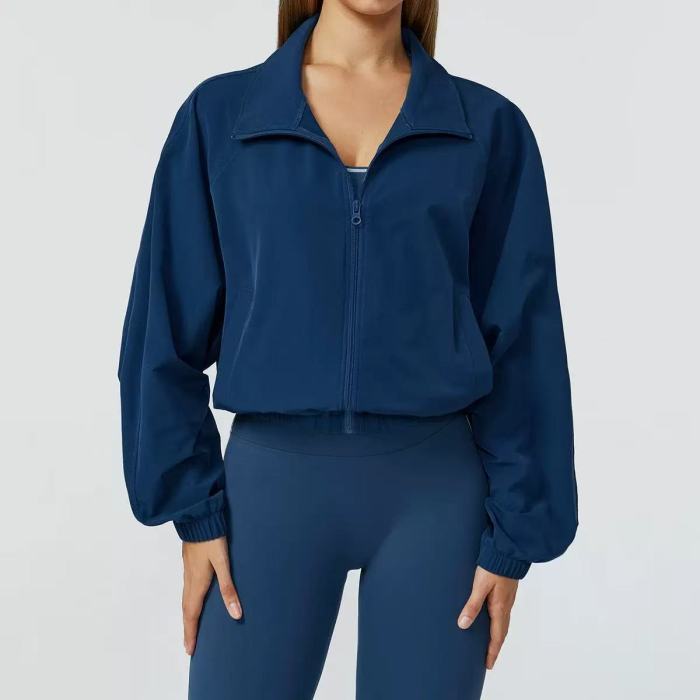 Quick Drying Yoga Crop Jacket 