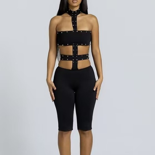 Rivet Sexy One Piece Jumpsuit