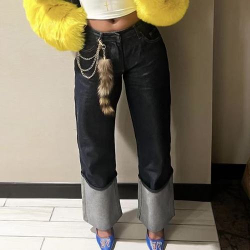 Women Straight Jeans None Stretch