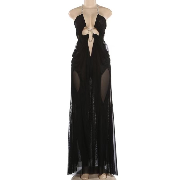 Summer Sexy Mesh Maxi Dress