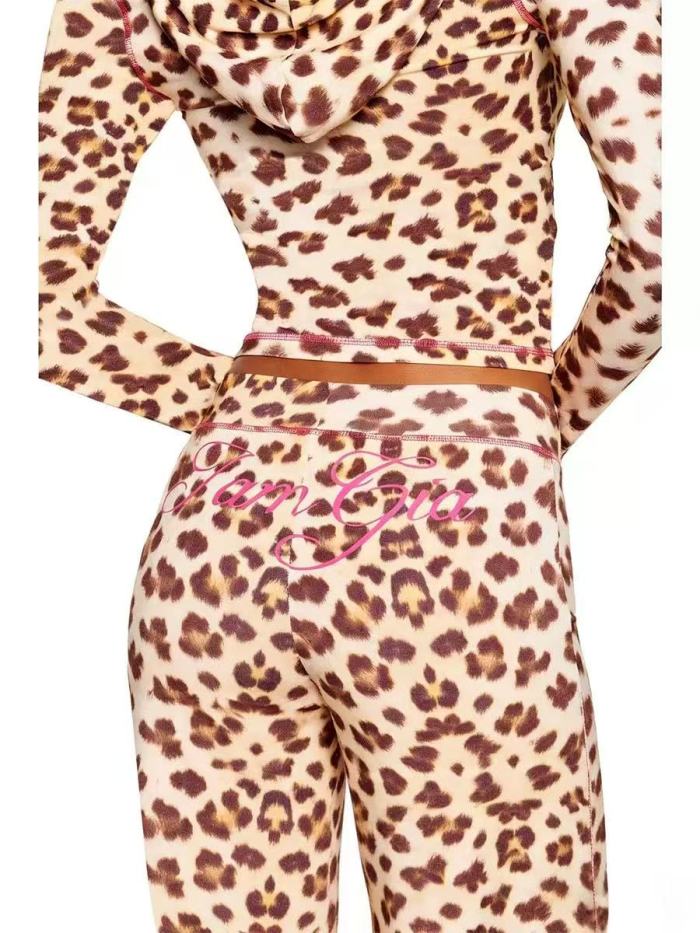 Gia Printed Flare Tracksuit Set