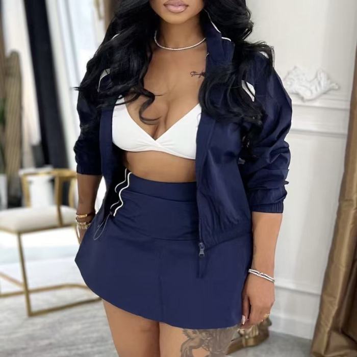 Windbreak Jacket With Skort Set 