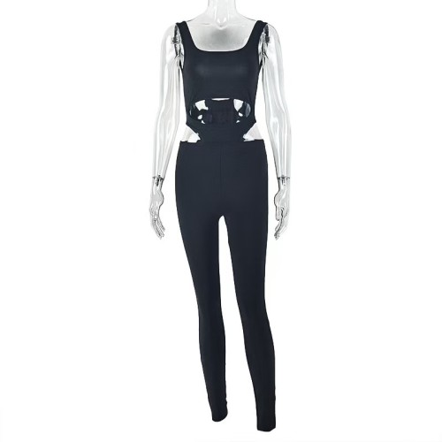 Black One Piece Jumpsuit 