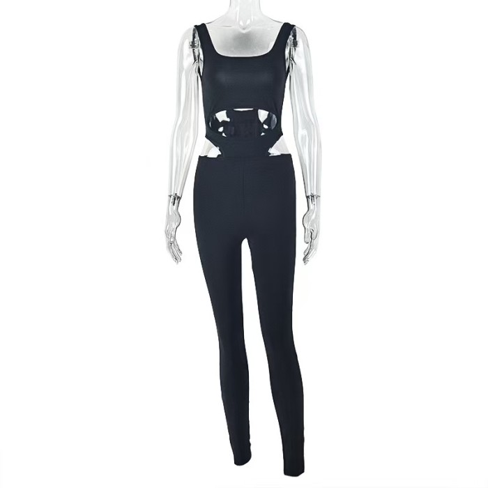 Black One Piece Jumpsuit 