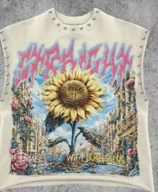Graphic Rivet Tank Top