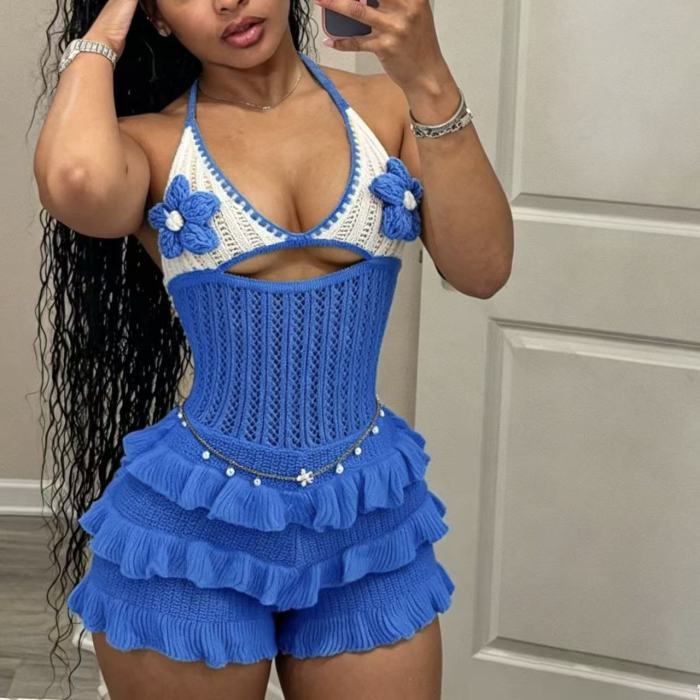 Knitted One Piece Jumpsuit 