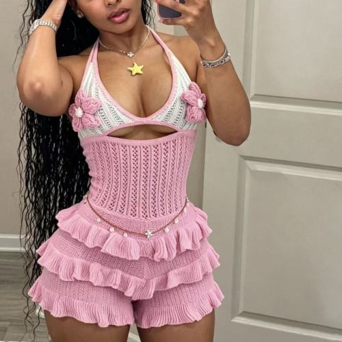 Knitted One Piece Jumpsuit 