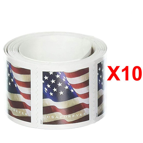 U.S. Flag 2017, 100Pcs/Rolls (1000 Pcs)