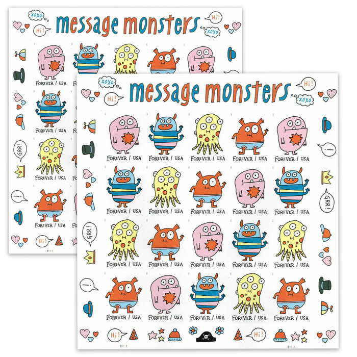 Message Monsters 100 Pcs