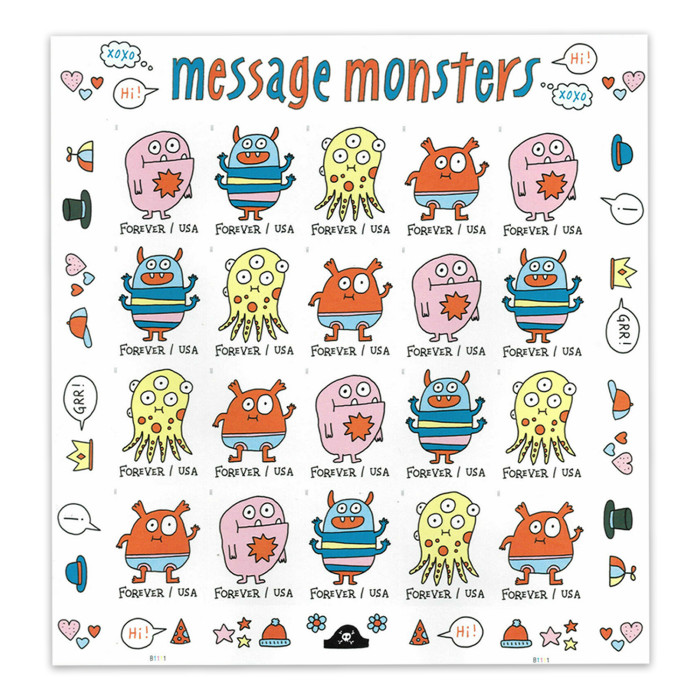 Message Monsters 100 Pcs