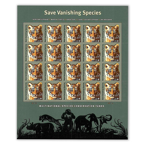 Save Vanishing Species Amur Tiger, 100 Pcs